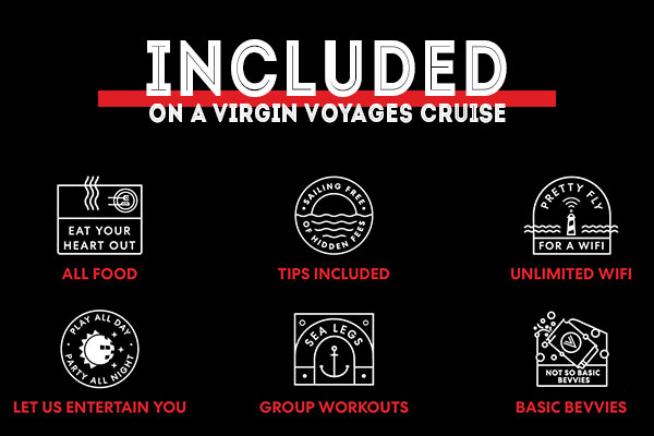 Virgin Voyages Inclusions