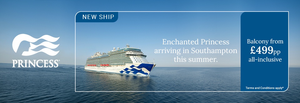Enchanted Princess Cruises from Southampton Summer 2022