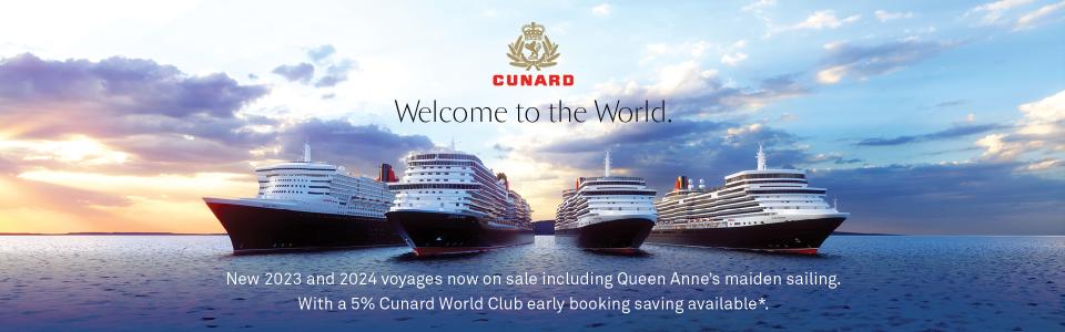 Cunard World Voyage 2024 & Winter 2023/24