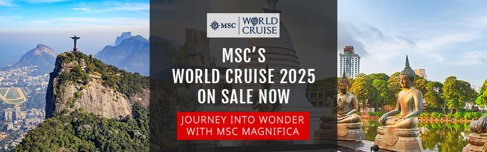 MSC Cruises 2025 World Cruise On Sale Now