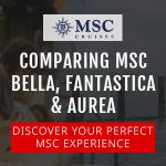 Comparing MSC Bella, Fantastica, and Aurea