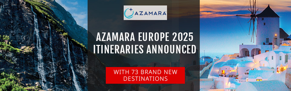 Azamara 2025 Sailings Announced